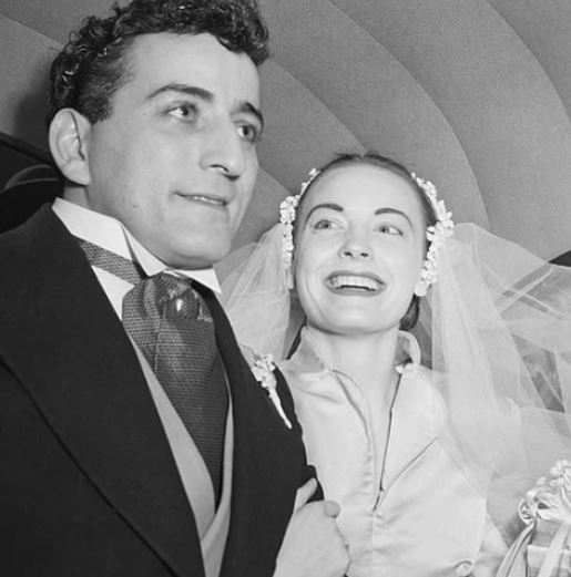 Danny Bennett parents Tony Bennett and Patricia Beech on their big day in 1952
